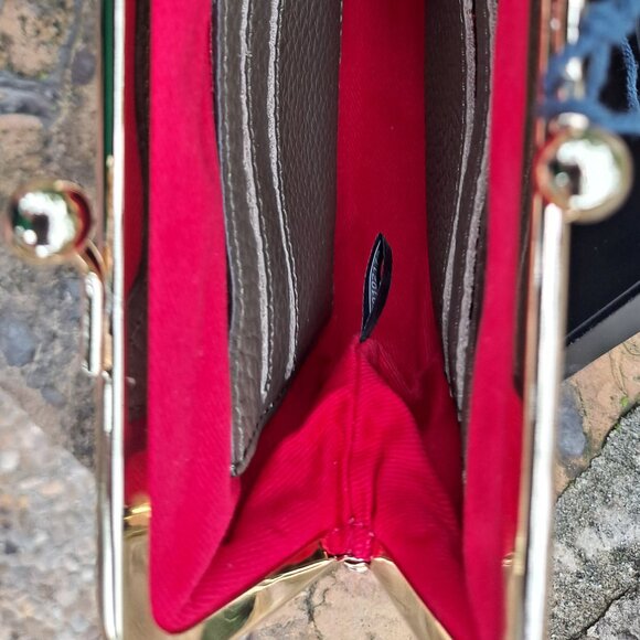 Dooney & Bourke Olive Pebble Leather Kisslock Coin Purse (NWT) - Picture 6 of 10